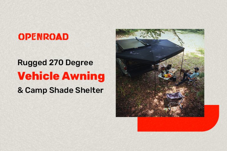 Rugged 270 Degree Vehicle Awning & Camp Shade Shelter
